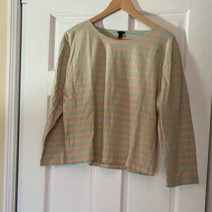 J. Crew Striped Long Sleeve Shirt.  Size L